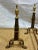 Antique-Style Hand-Forged Iron and Brass Andirons With Urn Finials – Pair For Sale In West Palm - Image 6 of 8