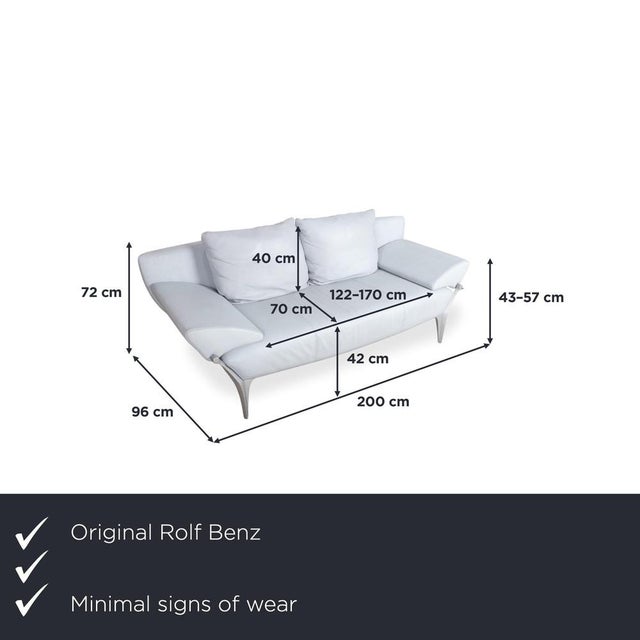The Rolf Benz 1600 captivates with its futuristic, sculptural design. The delicate, curved legs support the seemingly flat...