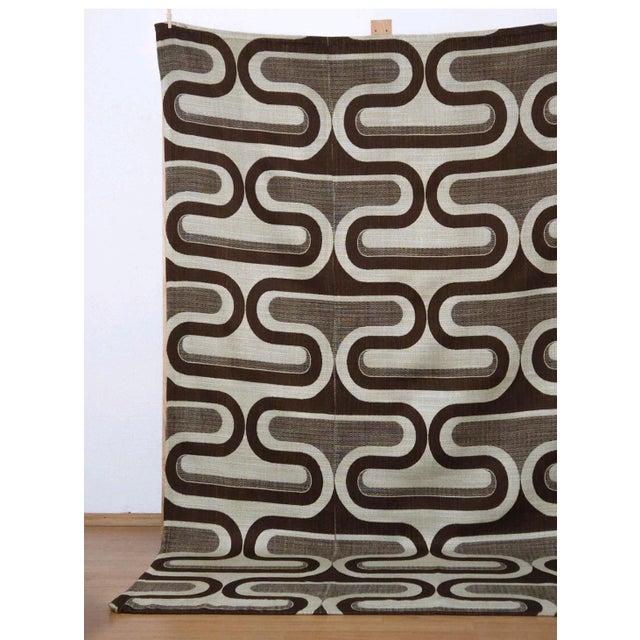 Mid-Century Curtain Panels, 1970s, Set of 2 For Sale - Image 6 of 7
