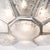 This exquisite Art Deco frosted glass pendant chandelier, signed by Jules Leleu and crafted in France circa 1930,...