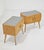 1950s Mid-Century Modern Curved Light Wood Bedside Tables, Italy, 1950s, Set of 2 For Sale - Image 5 of 18
