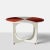 A very rare circular drop-leaf “Apta” table designed by Gio Ponti, circa 1970. The table top swivels for the leaves to...