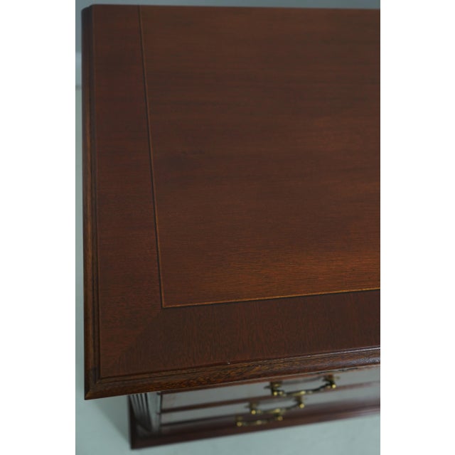 Ethan Allen Mahogany Inlaid Double Dresser For Sale - Image 13 of 18