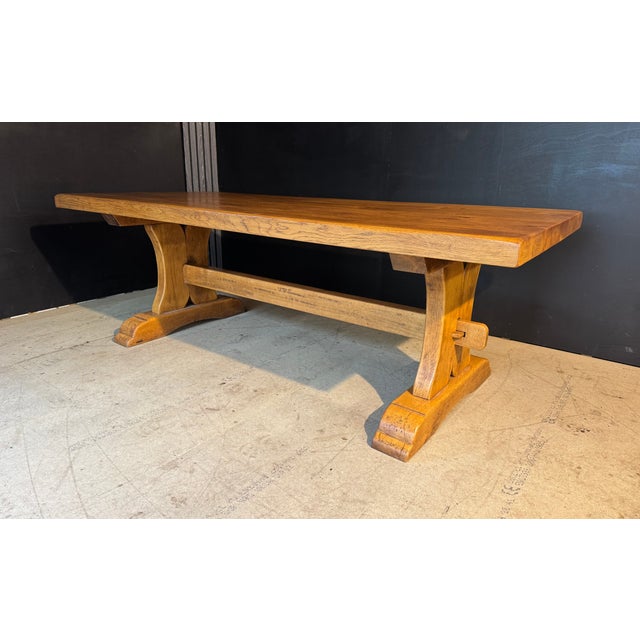 Oak Farmhouse Dining Table, 1930s For Sale - Image 10 of 14