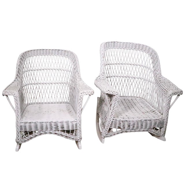 Two Vintage Bar Harbor Rocking Chairs For Sale - Image 12 of 18