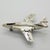 Vintage Italian Sterling Silver 925 McDonnell Douglas F-4 Phantom II Airplane with Folding Wings, Arezzo, 1980s For Sale - Image 4 of 15