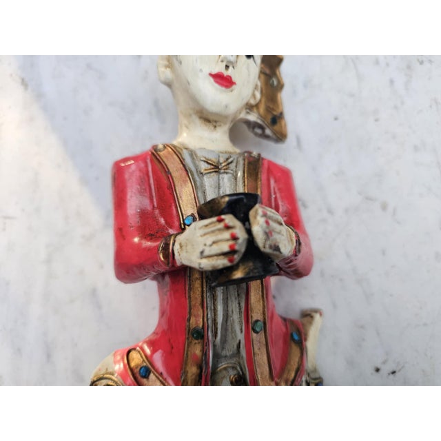 Antique Carved Figure in Beech, 1890s For Sale - Image 3 of 10