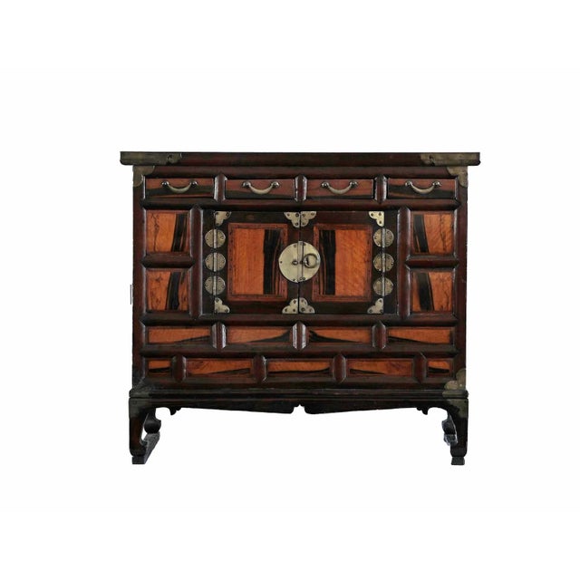Wood Vintage Asian Cabinet - Circa 1940’s For Sale - Image 7 of 8