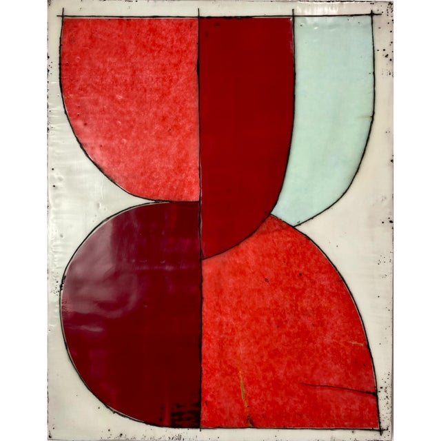 Large Encaustic Mixed Media Installation by Gina Cochran "The Gift Horse" 12 Panels For Sale - Image 10 of 12