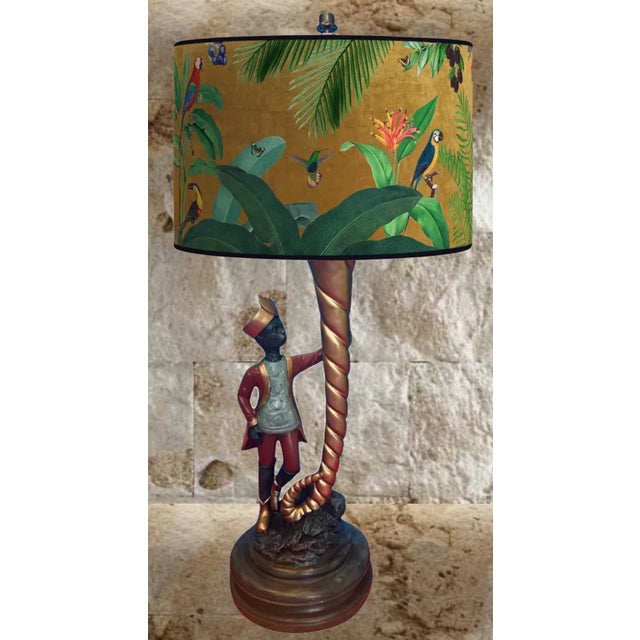 Maitland - Smith Vintage Monkey in Moroccan Attire Cornucopia Table Lamp For Sale - Image 4 of 12