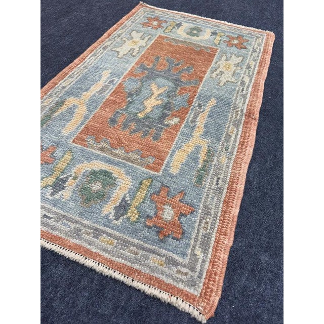 Turkish Oushak Rug 2'1" x 3'5" For Sale - Image 4 of 6