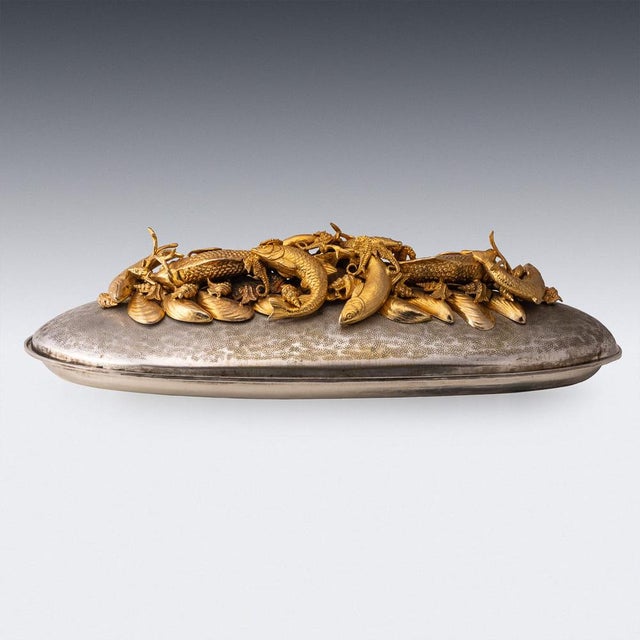 Vintage Italian Silver Plated Serving Platter by Franco Lapini, 1970 For Sale - Image 3 of 18