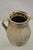 Antique Primitive Stoneware Salt Glazed 8" Bulbous Water Pitcher With Handle For Sale - Image 11 of 11
