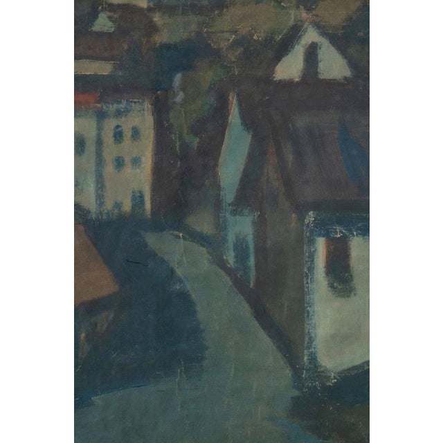 Belgian School, Coastal Village, 1940, Watercolour on Paper, Framed For Sale - Image 4 of 10