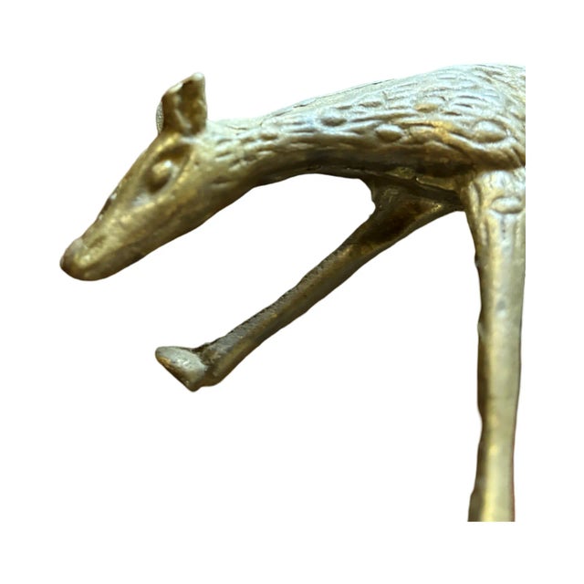 Ethereal woodland deer cast out of bronze. This piece is solid and stands beautifully on it's own as a lovely addition to...