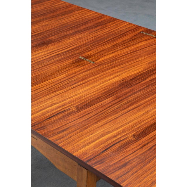 Mid-Century Modern Italian Wooden Opening Table, 1960s For Sale - Image 3 of 5