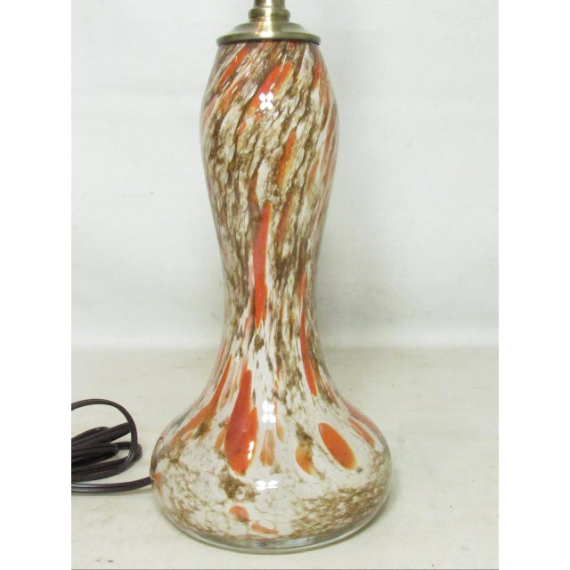 Art Nouveau French La Rochére Studio Art Glass Lamp For Sale - Image 3 of 14