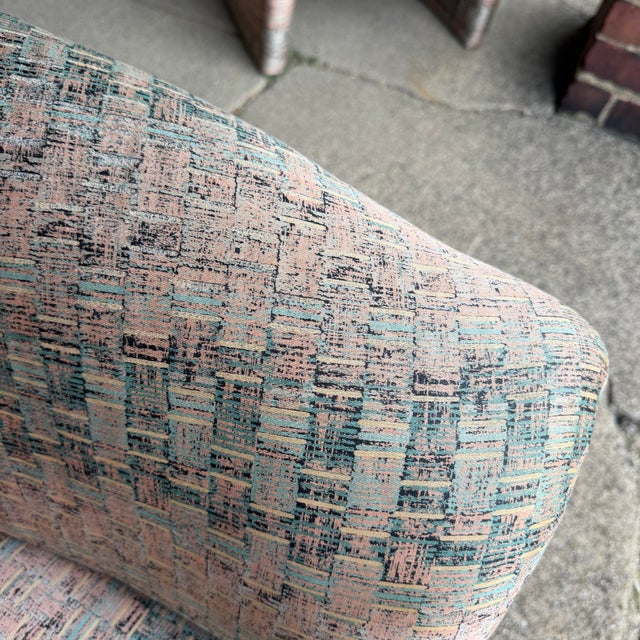 Pair of Milo Baughman for Thayer Coggin Split Back Chairs Postmodern For Sale - Image 9 of 12