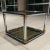 Mid-Century Modern Postmodern Tubular Chrome & Tiered Glass End Table Manner of John Mascheroni for Mastercraft For Sale - Image 3 of 13