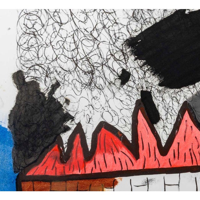 Black Domenick Capobianco Tower Studies Mixed Media, 2 For Sale - Image 8 of 14