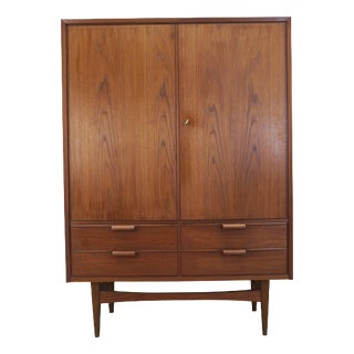 Tall Teak Sideboard, Denmark, 1960s For Sale