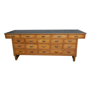 Haberdashery Counter in Beech, 1950s For Sale