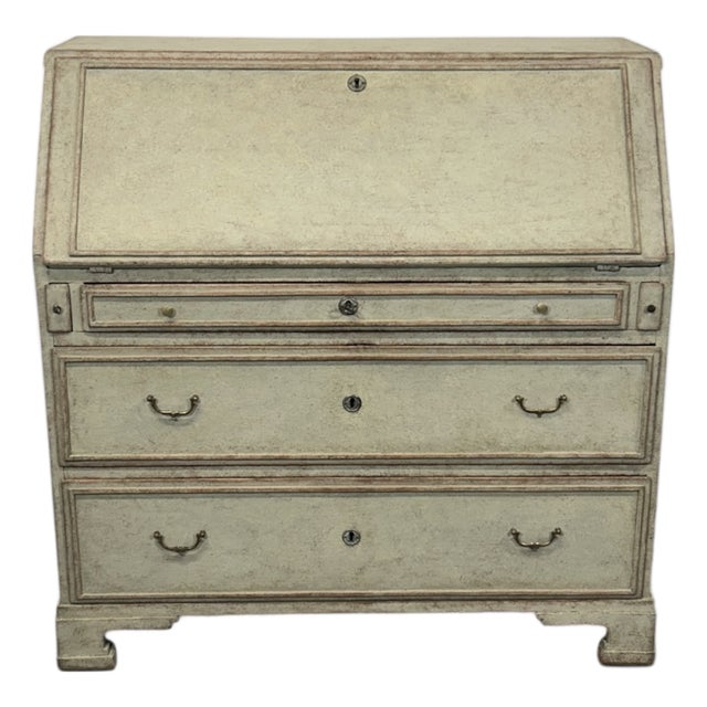 Antique Swedish Secretaire in Pine, 1830 For Sale