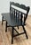 Vintage Black Early American Style Carved Wood Bench For Sale - Image 4 of 12