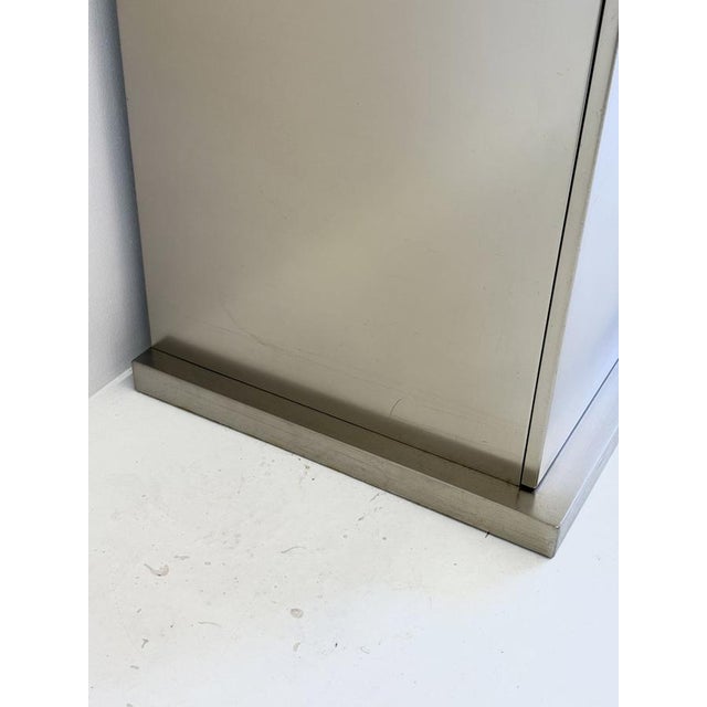 Gold Postmodern Aluminum Bar Cabinet from Belgochrom, 1980s For Sale - Image 8 of 16