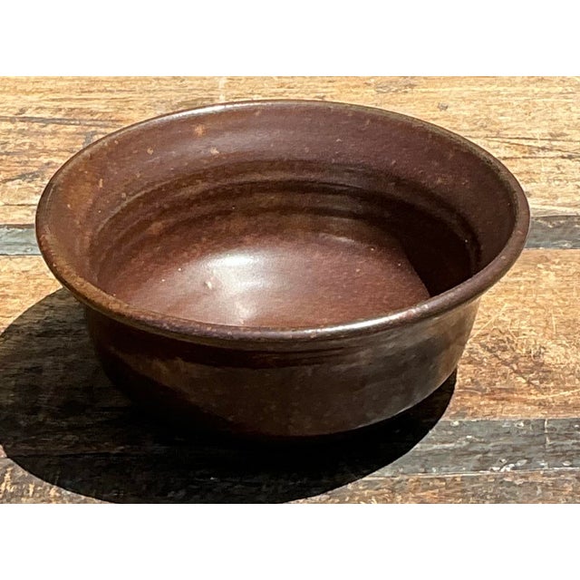 Vintage Original Glazed Ceramic Bowl For Sale - Image 12 of 12
