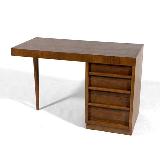 Widdicomb t.h. Robsjohn-Gibbings Single Pedestal Desk by Widdicomb For Sale - Image 4 of 11