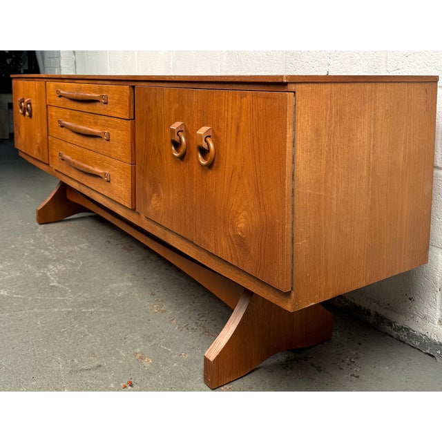 Mid-Century Modern Mid 20th Century Vintage Teak Sideboard by Beautility For Sale - Image 3 of 18