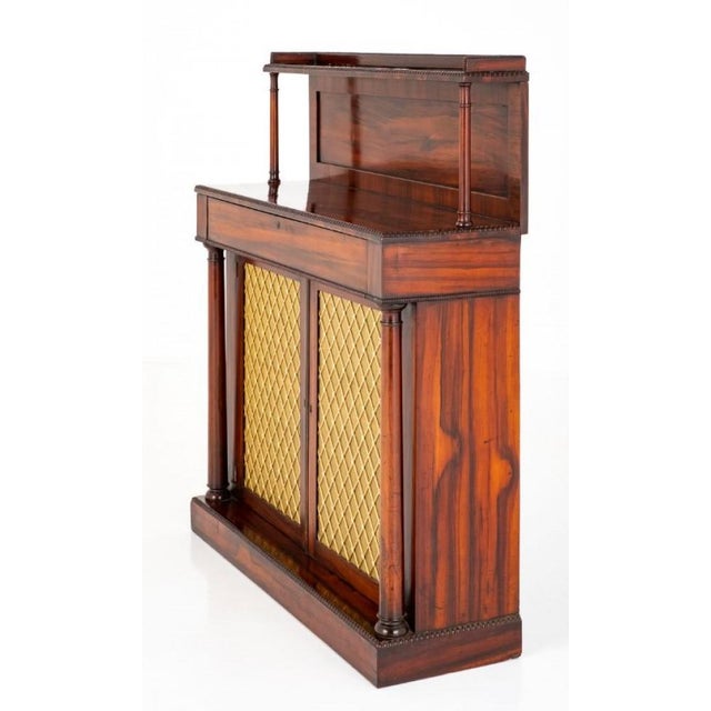 Brown Regency Chiffonier Rosewood Sideboard For Sale - Image 8 of 11