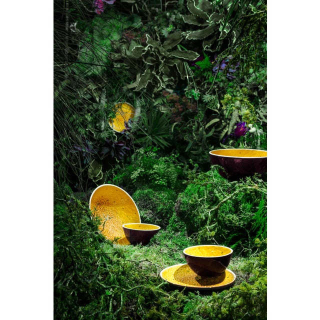 2020s Bordallo Pinheiro Tropical Fruits 5-Piece Salad Serving Set, Passion Fruit For Sale - Image 5 of 7