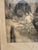 Traditional Vintage European Harbor Scene Etching in Gilt Frame For Sale - Image 3 of 4