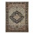 19th Century Farahan Sarouk Rug, Hand-Knotted Wool, Floral Medallion Pattern, Ivory & Navy, 4x5 For Sale