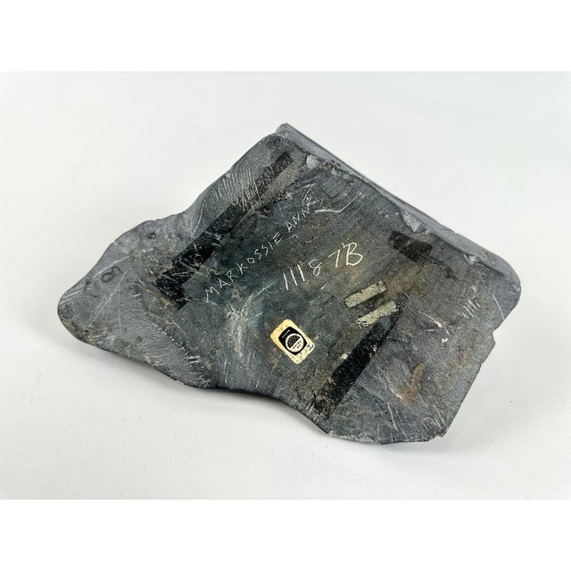 Gray Canadian Inuit Woman Sculpture by Ann Markossie for Eskimo Art, 1970s For Sale - Image 8 of 10