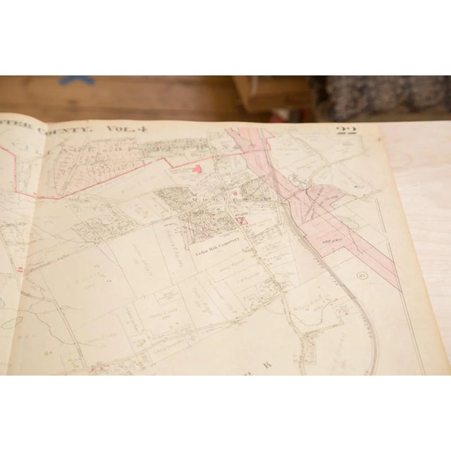 American Vintage Hopkins Map of Town of Cortlandt NY For Sale - Image 3 of 4