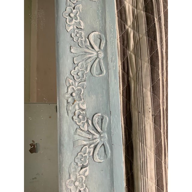 Mid 19th Century Swedish Mirror With Floral and Swag Carved Frame For Sale In Boston - Image 6 of 10