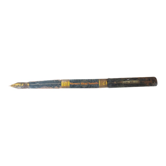 Antique Watermans Ideal Pen Trade Sign For Sale