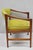 Vintage Ray Zimmerman for Dux Sculpted Walnut Green Vinyl Club Lounge Arm Chair For Sale - Image 11 of 18