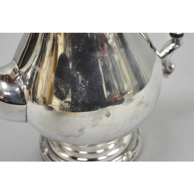 Silver Vintage Rogers Bros. "Remembrance" Silver Plated Victorian Coffee Pot Teapot For Sale - Image 8 of 14