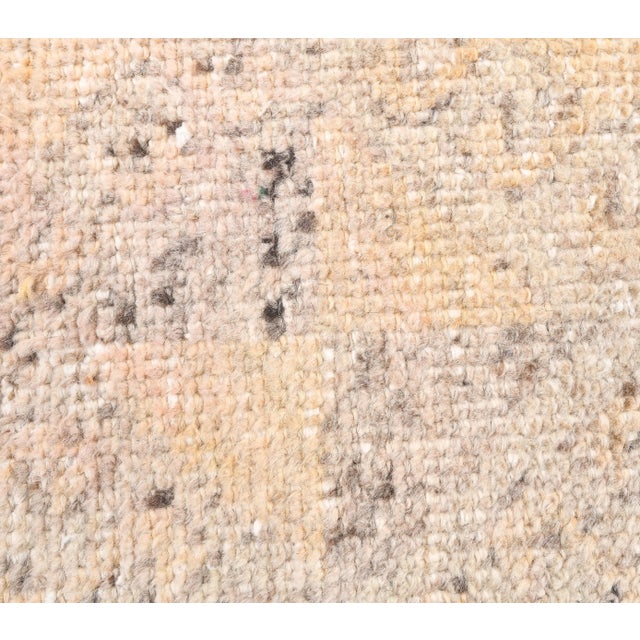 1960s Orange Geometric Turkish Hand-Knotted Runner For Sale - Image 6 of 8