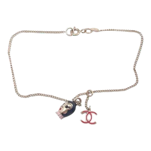 Chanel Gold Fuchsia CC Russian Doll Bracelet