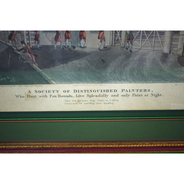 Early 19th Century Spree at Melton Mowbray Larking at the Grantham Toll-Gate by Henry Alken For Sale - Image 5 of 7