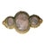 20th Century Chinese Gilt Silver Filigree Brooch Pin With Rose Quartz For Sale