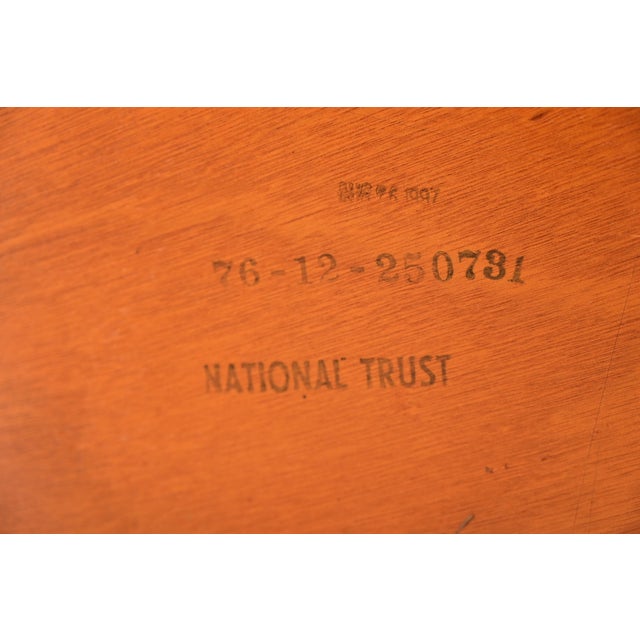 Kindel Furniture Neoclassical Banded Oak Pedestal Center Table or Breakfast Table For Sale - Image 10 of 11
