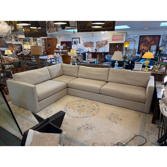 Gray Mitchell Gold + Bob Williams Haywood Two Piece Sectional For Sale - Image 8 of 18