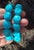 Natural south american turquoise necklace — 50.8 cm a striking strand of natural south american turquoise, showcasing...