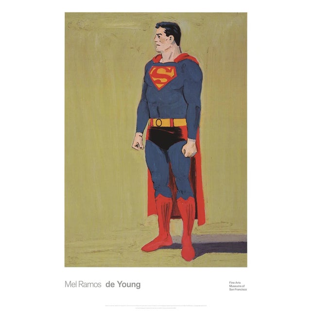 2023 Mel Ramos Superman Lithograph Poster Chairish